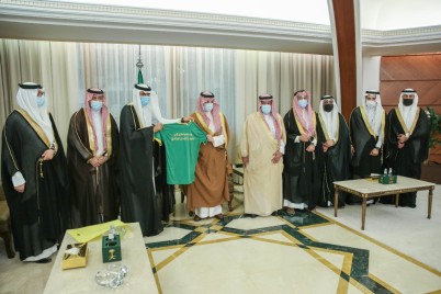 الأمير سعود بن نايف يستقبل رئيس وأعضاء مجلس إدارة نادي الخليج