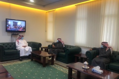 مدير وزارة الموارد البشرية والتنمية الاجتماعية بالمنطقة الشمالية يستقبل مدير إدارة الأنشطة والبرامج بجامعة الحدود الشمالية 