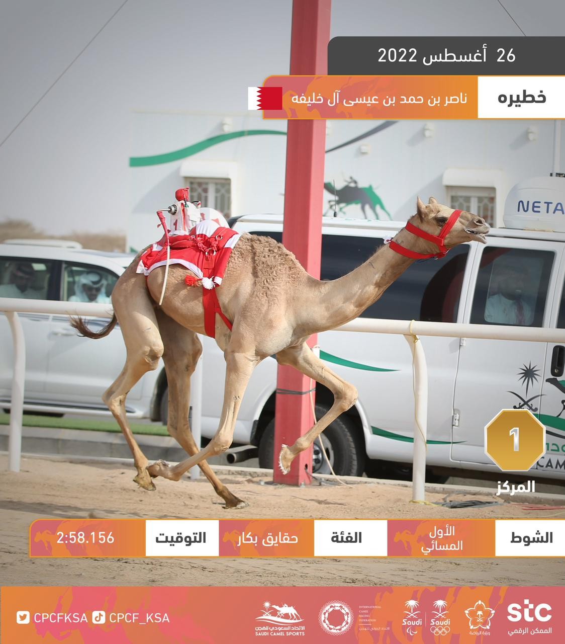 أربع دول تقتسم أول الرموز بمهرجان ولي العهد 2022
