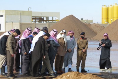 الأمير منصور آل سعود يتفقد حفرالباطن بعد الحالة المطرية التي شهدتها المحافظة