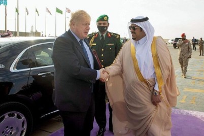 دولة رئيس الوزراء البريطاني يغادر الرياض