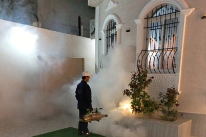 رش 1800 منزل وحديقة في الطائف ببرنامج رصد ومعالجة المهددات البيئية