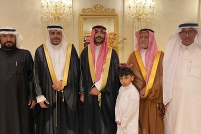 آل العطاس يحتفلان بزفاف بسام على رغد