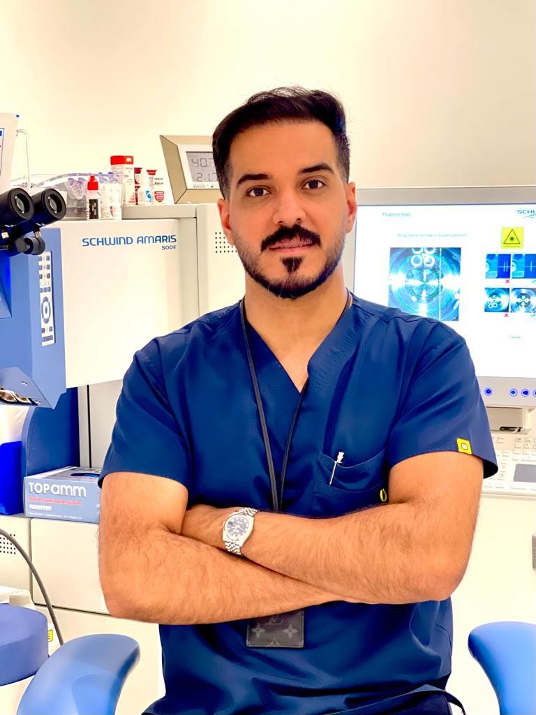  الدكتور طارق المضيان ، يتميز طب العيون بدقته المطلقة وعمق العلم به وأثره الايجابي العالي على المراجعين بتوفيق الله